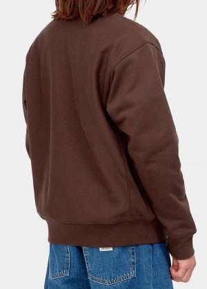 Carhartt WIP Half Zip American Script Sweatshirt