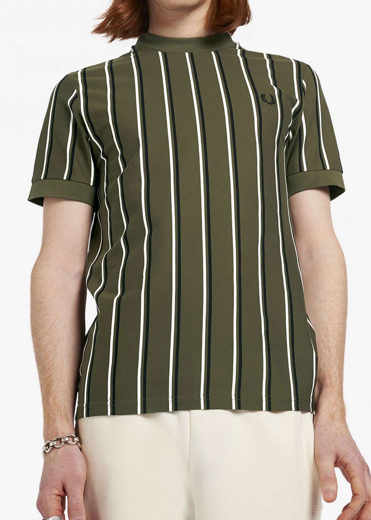 Fred Perry Fine Stripe Pique T-Shirt