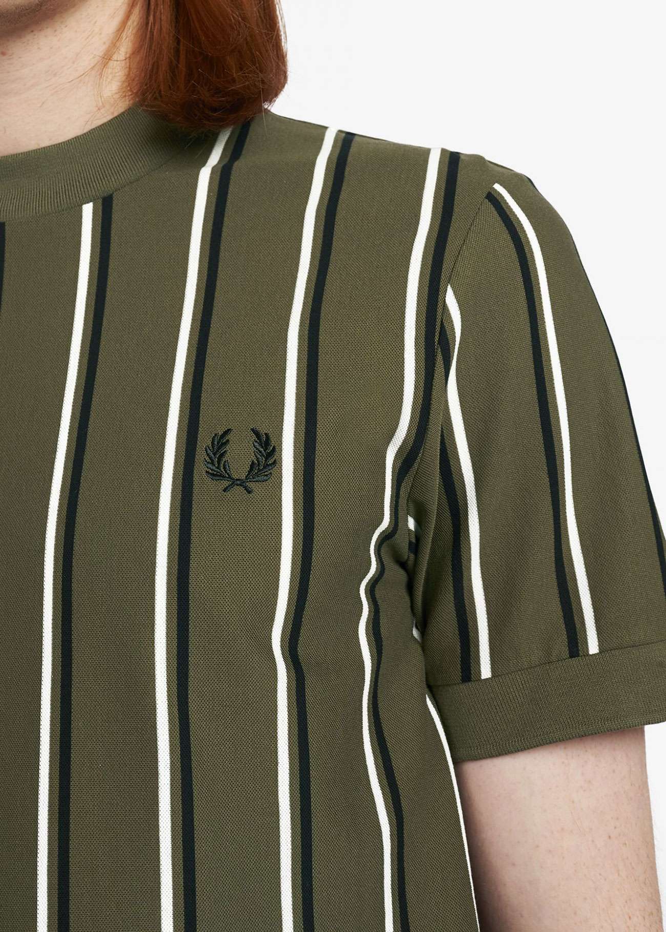 Fred Perry Fine Stripe Pique T-Shirt
